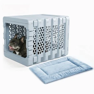 PAWD Collapsible Puppy and Dog Crate + Washable Bed - Stylish Pet Kennel with... - Picture 1 of 7