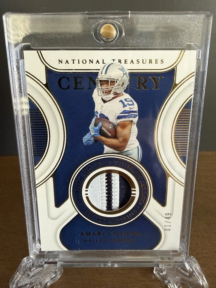 Amari Cooper 2021 National Treasures Century Materials  Game Worn /50 CM-AMC - Image 1 of 3