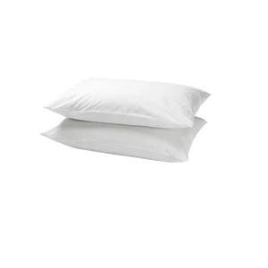 DVALA Pillowcase White 50x80cm 100% Cotton Soft Breathable Bed Linen Set of 2 - Picture 1 of 4
