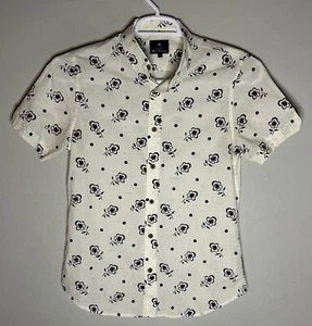Camisa pequeña de Ben Sherman para hombre The Original estampado de flores manga corta - Imagen 1 de 4