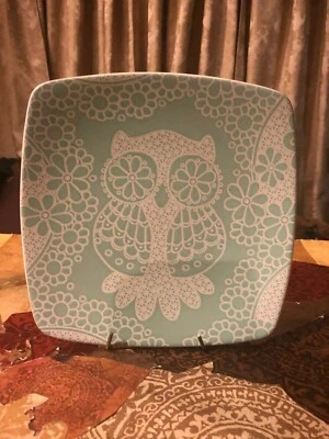 Plato de postre/ensalada Seafoam Green Roscher Lace Owl 8" Foto 1 de 4