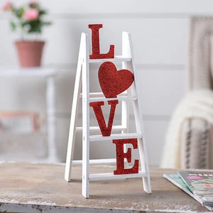 Valentine Ladder Tabletop Decoration, Valentine's Day, Home Decor, 1 Piece - Picture 1 of 2