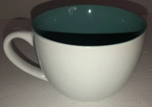Oversized Tea Cup Party Movie Looking Mug Coffee Home Work Office White/GreenNEW - Picture 1 of 12