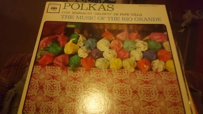 Polkas Con Mariachi Jalisco De Pepe Villa  12 Inch LP Vinyl Record EX 5073 1962  - Image 1 of 2