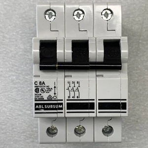 Disyuntor de caja moldeada ABL Sursum 3CU8 3p 8a Amp 277/480v-ac 10kA de hasta 3 - Imagen 1 de 9