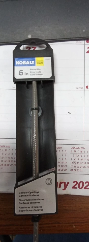 Kobalt 6” in Round File 0118420 Circular Openings Concave Surfaces - Image 1 of 2