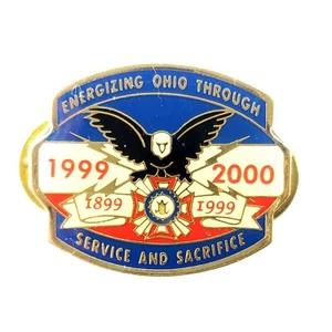 Energizing Ohio Through Service & Sacrifice Pin 1999-2000 Veteran Foreign Wars - Picture 1 of 3