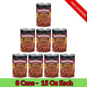 Dennison’s Chili with Beans 8 Pack – Canned Heat & Eat Pantry Meal - Picture 1 of 5