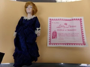 VTG Princess Diana 15" Porcelain Stuffed Body Doll #5426 W/Original Box (A6) - Picture 1 of 5
