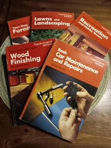 Lot 5 Popular Science Skill Books: Wood Finishing Landscaping Hobby Room - Picture 1 of 14