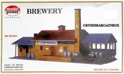 HO 1:87 Scale LOWENBRAU BREWERY KIT - Model Power New in Sealed Box 451 - Image 1 of 2
