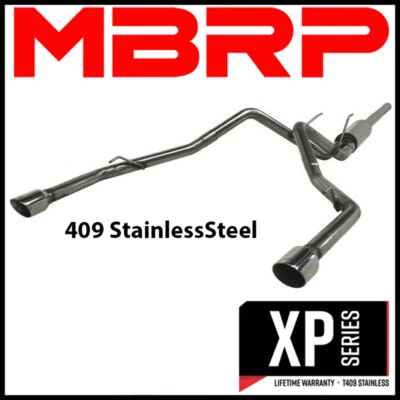 Sistema de escape trasero Cat de acero inoxidable MBRP para Dodge Ram 1500 2009-2018 5,7 L V8 Hemi Foto 1 de 2