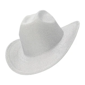 Glänzender Sonnenhut Herren und Damen Atemberaubend Glitzer Party Cowgirl Kostüm Zubehör - Bild 1 von 12