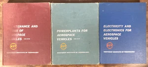 Vintage Textbooks 3 Volumes Aerospace Northrop Institute of Technology 1961-67 - Picture 1 of 15