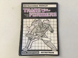Transformers G1 1985 ASTROTRAIN IGA (mexico) instructions book manual - Picture 1 of 11