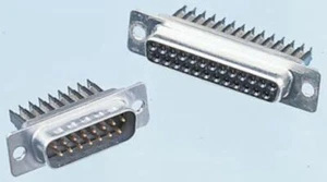 1 x ITT Cannon D*W Series 1.27mm Pitch 15 Way IDC D-sub Connector, Plug, Steel S - Picture 1 of 1