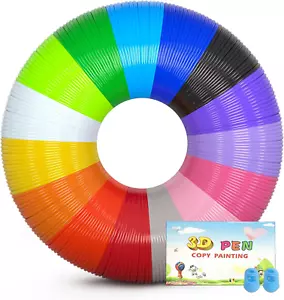3D Pen Filament Refills 15 Colors, 16 Ft per Color Total 240 Ft, 1.75 Mm Filamen - Picture 1 of 12