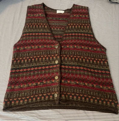 [Excelente estado] Chaleco Alpes - Algodón - Talla S - Multicolor - Para mujer  Foto 1 de 4