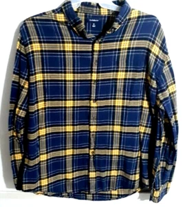 Croft & Barrow Men's XL Flannel Shirt Button Up Long Sleeve 100% Cotton Soft - Picture 1 of 5