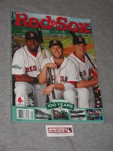 2012 Boston Red Sox Yearbook Fenway Park 100th Anniversary Ortiz Pedroai FREESP - Picture 1 of 1