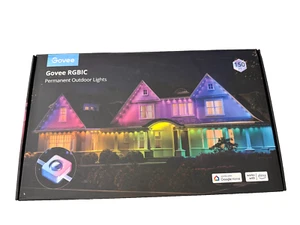 Govee Permanent Outdoor Light H705C 150ft 90 RGBIC LED White New Sealed - Picture 1 of 9
