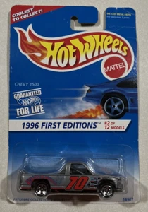Hotwheels 1996 primeras ediciones #2 de 12 modelos Chevy 1500 coleccionista #367 gris - Imagen 1 de 2