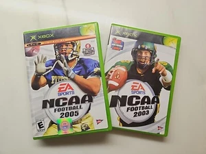 Bundle NCAA Football 2003 & 2005 (Microsoft Xbox) 2003 CIB, 2005 No Manual - Picture 1 of 10