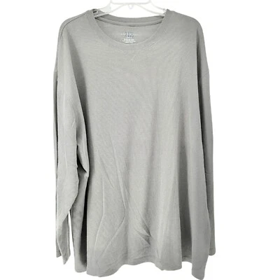 Harbor Bay тепловой рубашка мужская 3XLT длинным рукавом серый вафельное плетение хлопок поли - Изображение 1 из 4