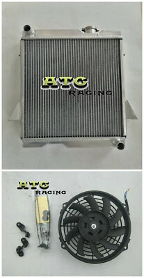 5 Row Aluminum Radiator +Fan For Triumph TR6 TR 6 1969-1974 &TR250 TR 250 67 68 - Image 1 of 4