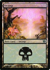 MTG - 9th Edition - Swamp #341 - Foil - Various conditions