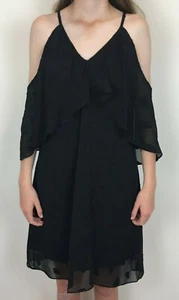 BNWT Honey & Beau Womens Size 10 Black Paradise Sleeve Lined Dress RRP$167.50 - Picture 1 of 3