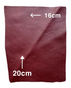 1 piece - RED cow hide LEATHER (REDa) 29gm - 16x20cm - FREE POST - Picture 1 of 5