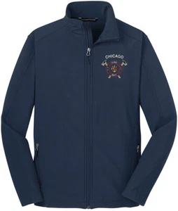 Chicago Fire Department Core Soft Shell Jacket Cross Axe J317 - Picture 1 of 1