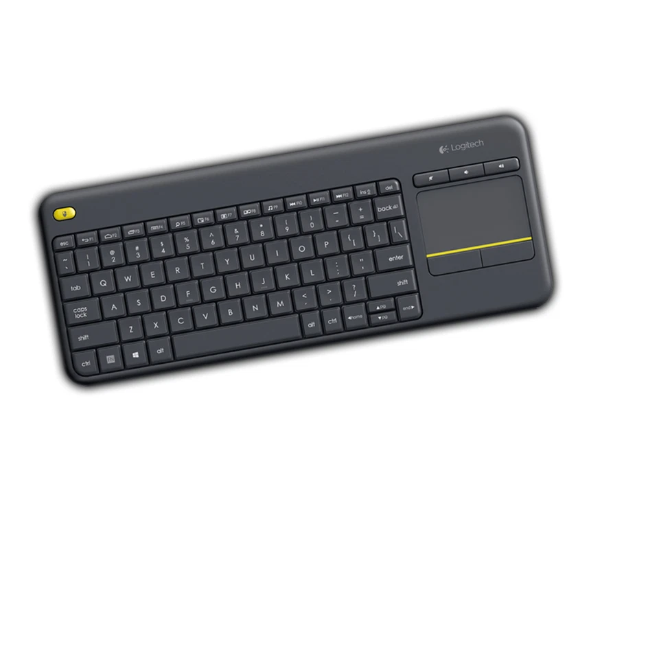 Teclado Logitech K400 Plus Wireless Touch Keyboard negro USB alemán inalámbrico - Imagen 1 de 1