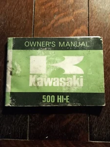 KAWASAKI 500 H1 E PROPIETARIO/MANUAL/MANUAL/FOLLETO - Imagen 1 de 2