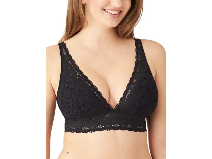 Wacoal 811205 Halo Lace Soft Cup Bra 32 Black