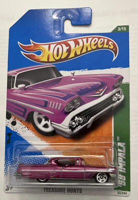 Hot Wheels 2011 Treasure Hunts Series #3/15 '58 Impala #53/244 NEW - Image 1 of 3