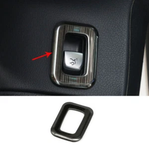 For Mercedes-Benz GLC 2016-2021 Steel Black Tailgate Rear Door Button Cover Trim - Imagen 1 de 7