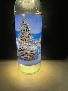 Weinflasche Vinyl Aufkleber Weihnachten Hintergrund tolle Motive - Bild 1 von 12