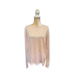 IRO Marvina Distressed Linen Shirt Size S Small Pink Tee - Picture 1 of 7