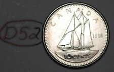 Canada 1991 10 cents Elizabeth II Canadian Dime Lot #D52