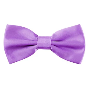 Men's Pre-tied Bow Ties Classic Formal Solid Tuxedo Wedding Bowtie - Picture 1 of 10