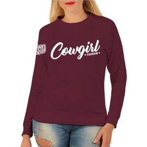 Maglione donna felpa COWGIRL yeehaw cavalli fantasia western country linedance - Foto 1 di 5