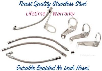 16-19.5" Wheel Air Valve Stem Extension Hose Kit For Wheel Rim Liner Covers © - Image 1 of 2