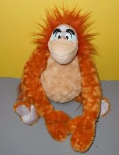 15" Jungle Book King Louie Disney Store Plush Orangutan Ape w/Hang Closure Hands
