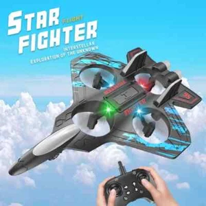 Fighter Airplane Stunt Remote Control Jet Plane Aircraft Outdoor With Light NEW - Picture 1 of 6