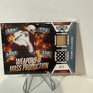 2021-22  Lumber Hockey Weapons Of Mass Production Dual Relic Teemu Selanne 6/7