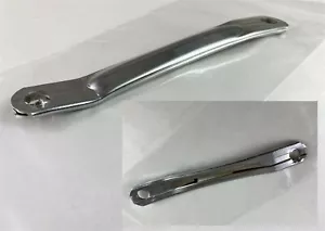 NOS MOTORCYCLE 5" CHROME OFFSET EXHAUST MUFFLER STAY BRACKET MOUNT 7/8" - Bild 1 von 6