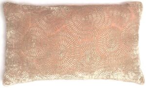 Anke Drechsel Pillow Luxus Rose Embroidered Silk Velvet Cushion Rosa Deko Kissen