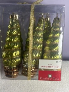 Weihnachtsschmuck 6er Set Kunststoff Weihnachtsbäume Topiaries MAX7710 - Bild 1 von 5